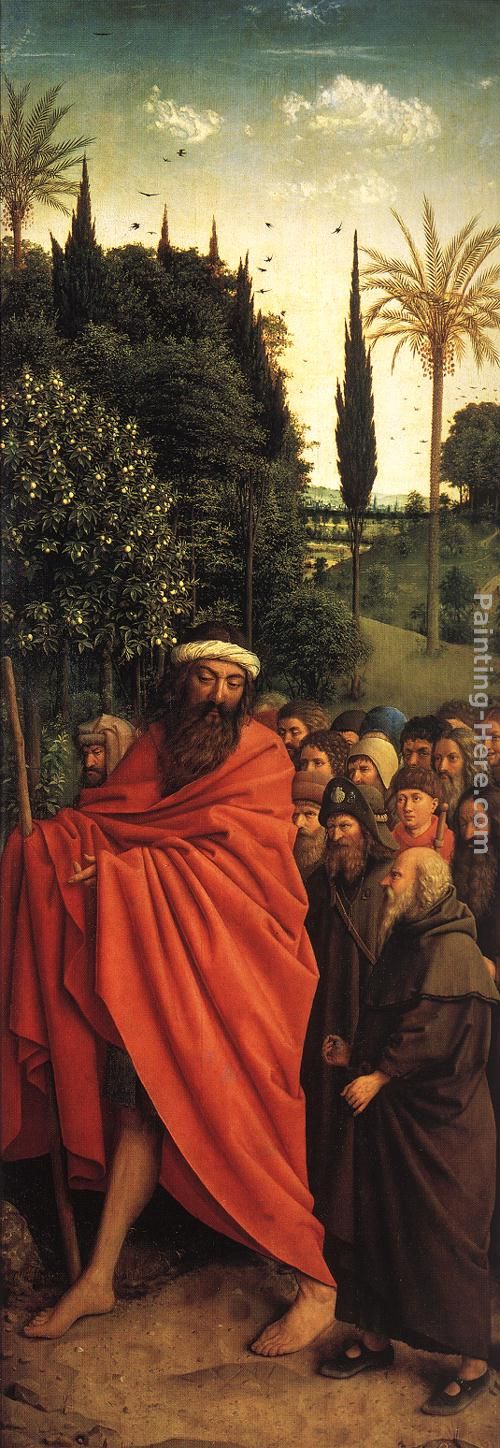The Ghent Altarpiece The Holy Pilgrims painting - Jan van Eyck The Ghent Altarpiece The Holy Pilgrims art painting